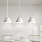 3-Light Modern White Metal Island Pendant Light for Kitchen