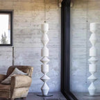 Contemporary Sculptural Geometric Metal Floor Lamp for Living Room