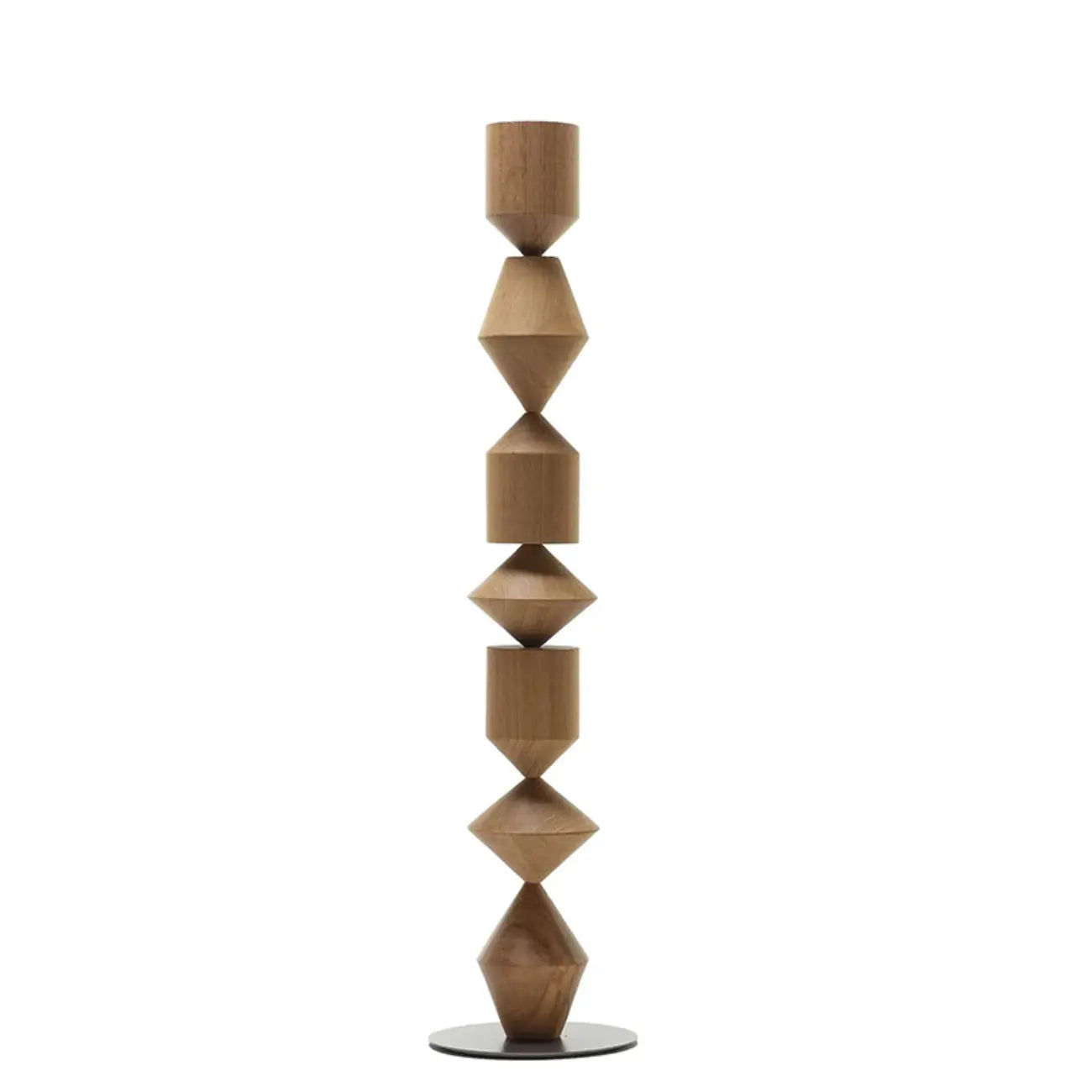 Contemporary Sculptural Geometric Metal Floor Lamp for Living Room