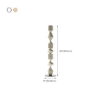 Contemporary Sculptural Geometric Metal Floor Lamp for Living Room