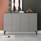 Gloss Green Wood Shoe Storage Cabinet for Entryway