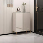 Gloss Green Wood Shoe Storage Cabinet for Entryway