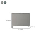 Gloss Green Wood Shoe Storage Cabinet for Entryway