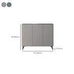 Gloss Green Wood Shoe Storage Cabinet for Entryway