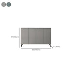 Gloss Green Wood Shoe Storage Cabinet for Entryway