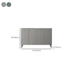 Gloss Green Wood Shoe Storage Cabinet for Entryway