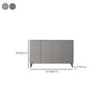 Gloss Green Wood Shoe Storage Cabinet for Entryway