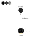 Adjustable Stylish Bedside Globe LED Wall Sconce in Dimmable