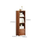 Geometric Multi-Layer Brown Wooden Storage Corner Cabinet