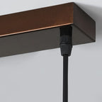 Modern Rustic Brown Adjustable Island Pendant Light for Kitchen