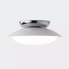Simplistic Dimmable LED Metal Dome Semi Flush Ceiling Light