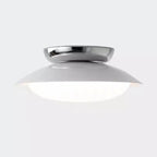 Simplistic Dimmable LED Metal Dome Semi Flush Ceiling Light
