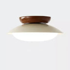 Simplistic Dimmable LED Metal Dome Semi Flush Ceiling Light