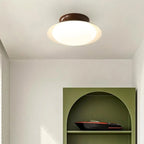 Simplistic Dimmable LED Metal Dome Semi Flush Ceiling Light