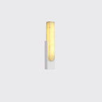 Modern White Stone Metal Wall Sconce Warm Light LED