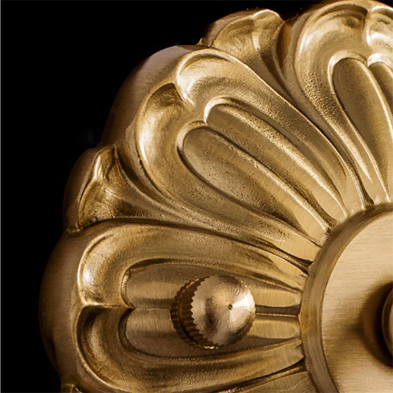 Classical Gold Floral Base White Glass Shade Wall Sconce