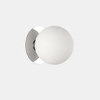 Modern Frosted Glass White Globe Round Wall Sconce