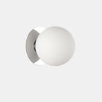 Modern Frosted Glass White Globe Round Wall Sconce