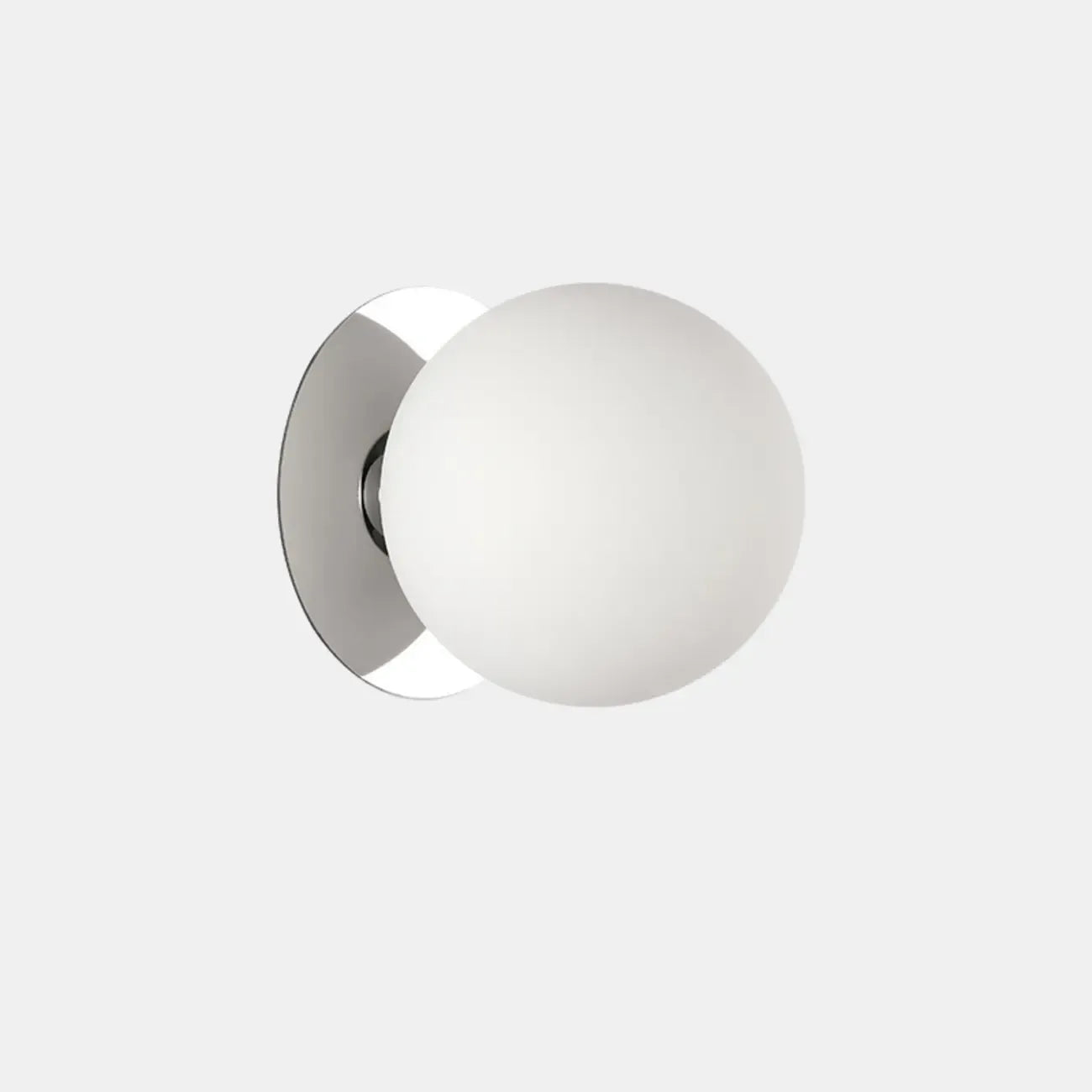 Modern Frosted Glass White Globe Round Wall Sconce