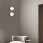 Modern Frosted Glass White Globe Round Wall Sconce