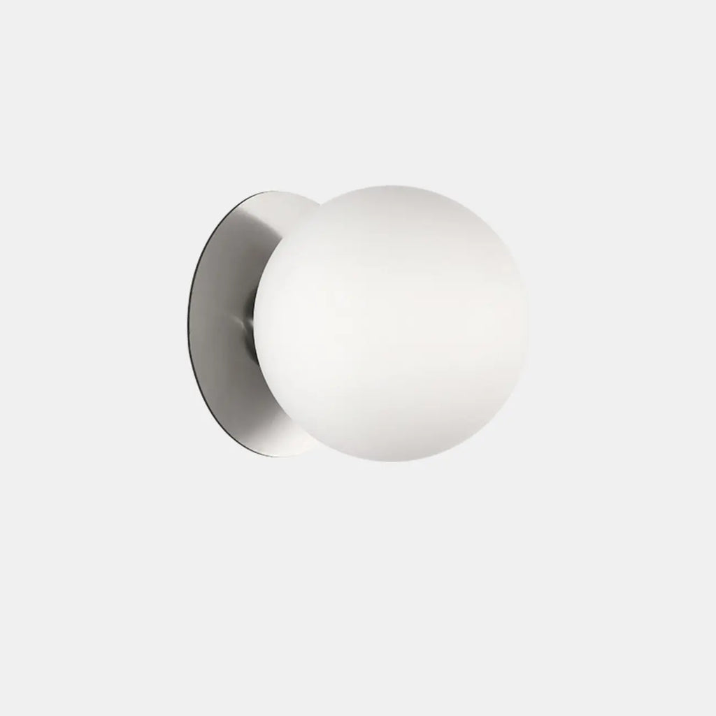 Modern Frosted Glass White Globe Round Wall Sconce