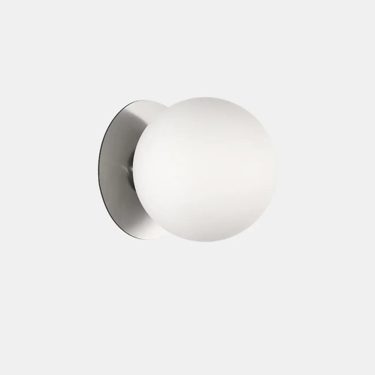 Modern Frosted Glass White Globe Round Wall Sconce