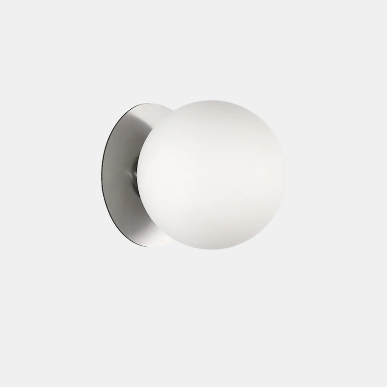 Modern Frosted Glass White Globe Round Wall Sconce