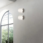 Modern Frosted Glass White Globe Round Wall Sconce