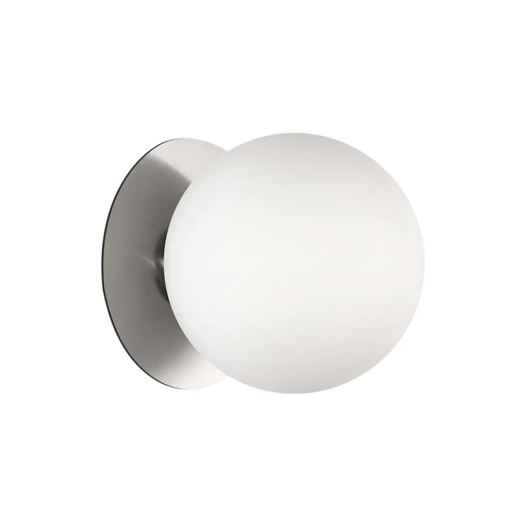 Modern Frosted Glass White Globe Round Wall Sconce