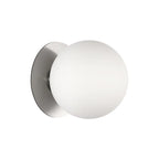 Modern Frosted Glass White Globe Round Wall Sconce