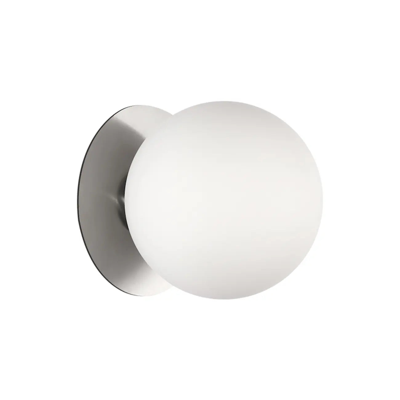 Modern Frosted Glass White Globe Round Wall Sconce
