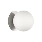 Modern Frosted Glass White Globe Round Wall Sconce