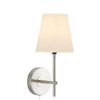 Contemporary Simplicity Metal Fabric Wall Sconce