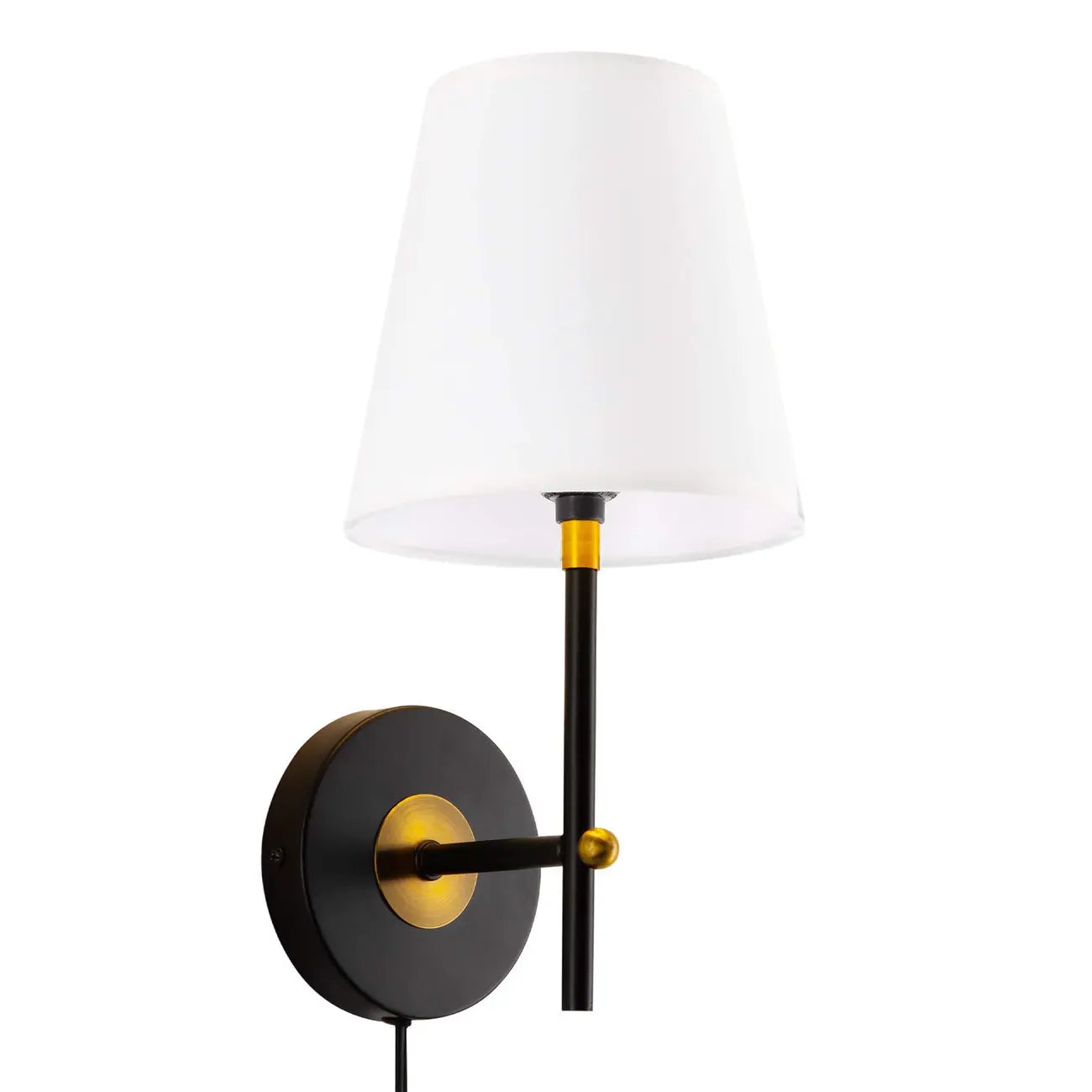 Contemporary Simplicity Metal Fabric Wall Sconce