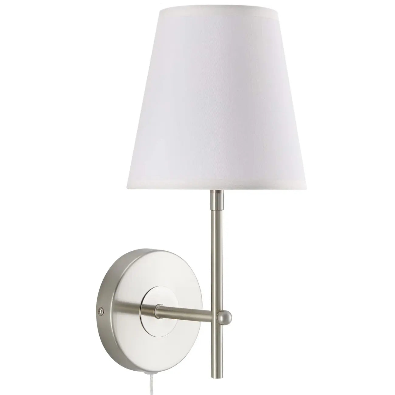 Contemporary Simplicity Metal Fabric Wall Sconce