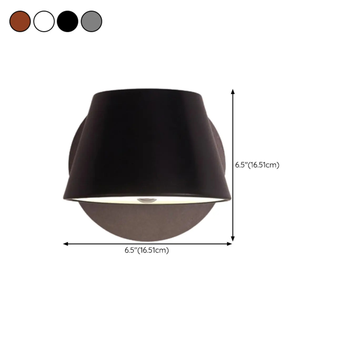 Contemporary Art Decor Metal Rotatable Wall Sconce