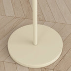 Modern Pleated Fabric White Metal 61 Floor Lamp