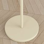 Modern Pleated Fabric White Metal 61 Floor Lamp
