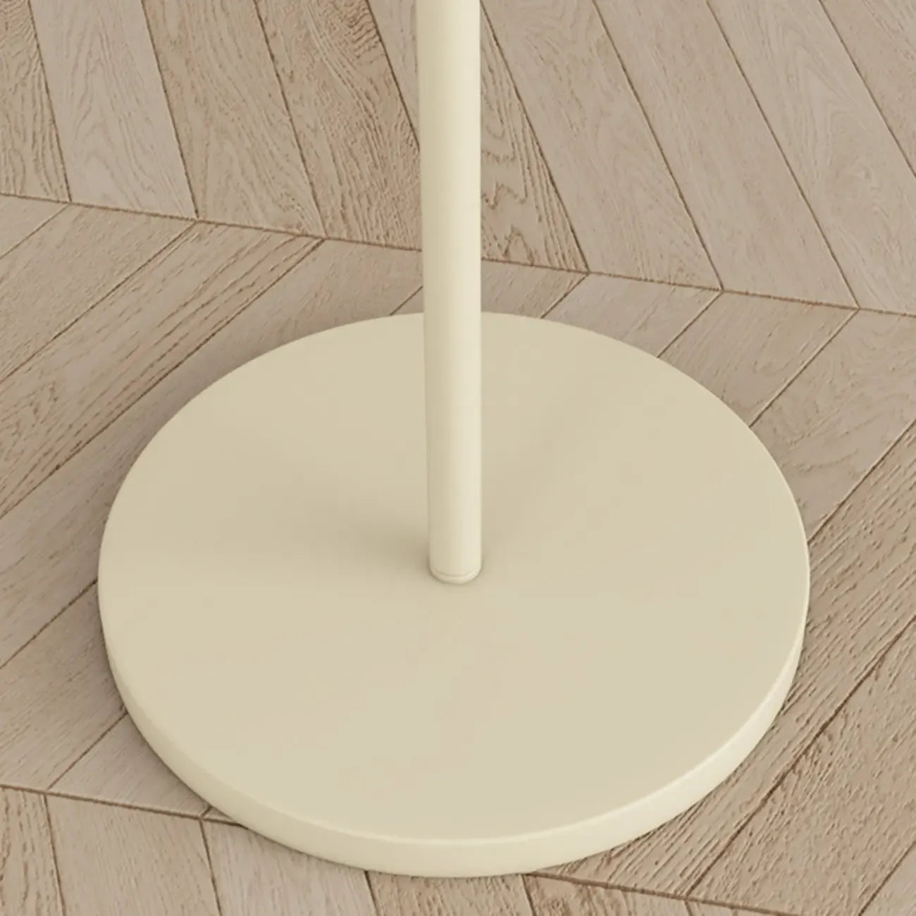 Modern Pleated Fabric White Metal 61 Floor Lamp