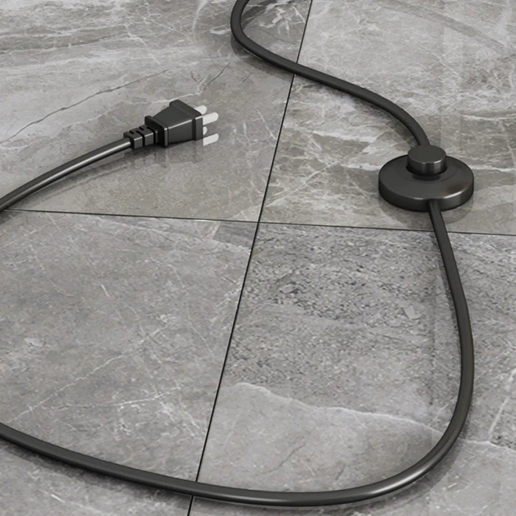 Modern Pleated Fabric White Metal 61 Floor Lamp