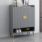 Entryway Shoe Storage Bench with Cushioned Seat