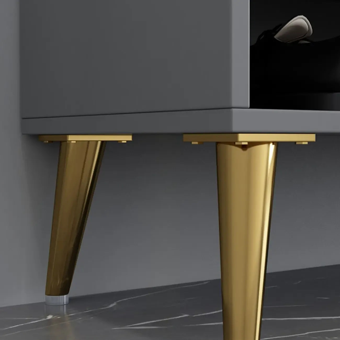 Entryway Shoe Storage Bench with Cushioned Seat