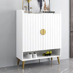 Entryway Shoe Storage Bench with Cushioned Seat