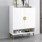 Entryway Shoe Storage Bench with Cushioned Seat