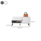 Entryway Shoe Storage Bench with Cushioned Seat