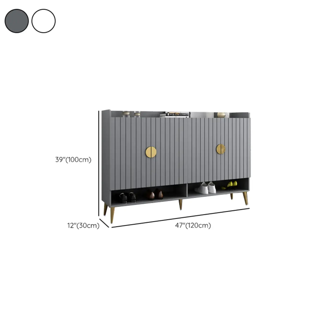 Entryway Shoe Storage Bench with Cushioned Seat