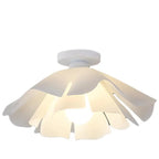 Elegant Floral LED Semi Flush Ceiling Light for Bedroom