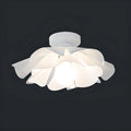 Elegant Floral LED Semi Flush Ceiling Light for Bedroom