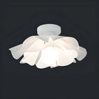 Elegant Floral LED Semi Flush Ceiling Light for Bedroom