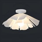 Elegant Floral LED Semi Flush Ceiling Light for Bedroom
